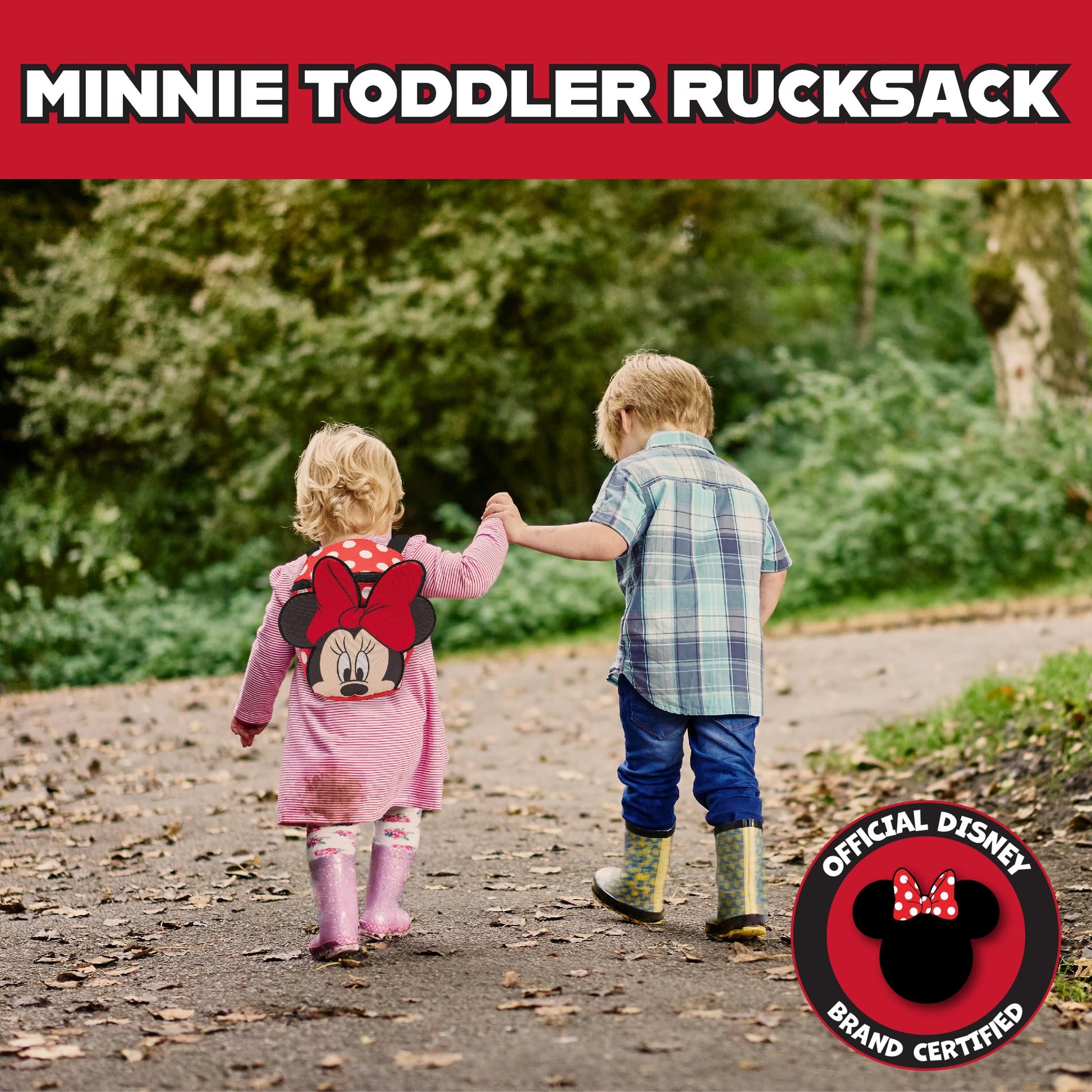 Disney Toddler Backpack with Reins, Minnie Mouse Backpack Reins for Kids, Child Harness Toddler Reins 1-3 Years - Red - My Little Legends