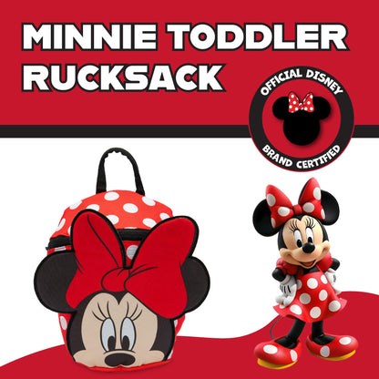 Disney Toddler Backpack with Reins, Minnie Mouse Backpack Reins for Kids, Child Harness Toddler Reins 1-3 Years - Red - My Little Legends