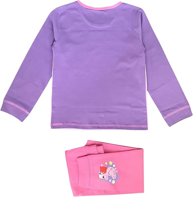 Peppa Pig Girls Pyjamas featuring Peppa and Evie Together Forever!, Multicoloured. Age 18 Months - 5 Years - My Little Legends