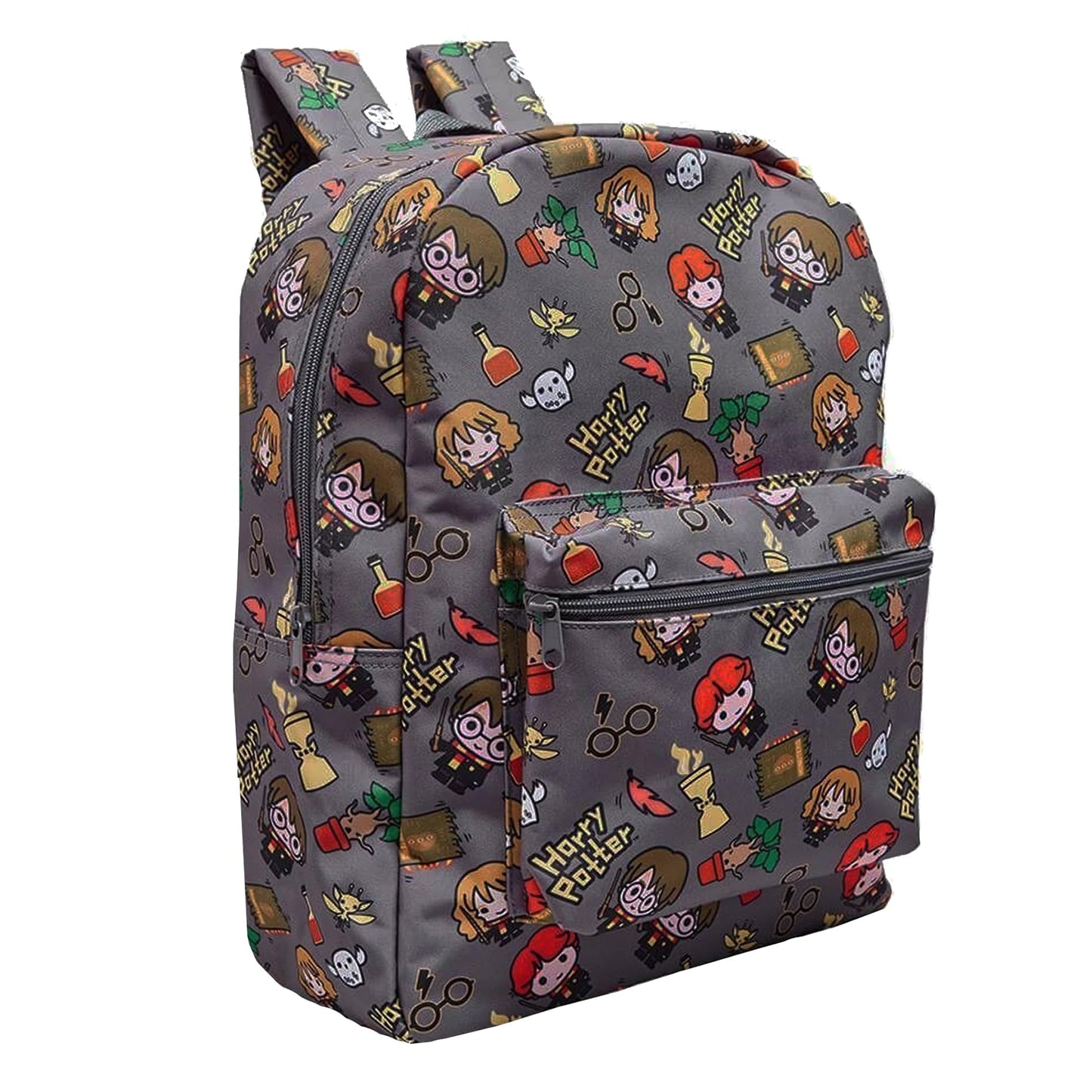 Harry Potter School Bag Backpack Girls Boys School Rucksack Chibi Character Print - My Little Legends