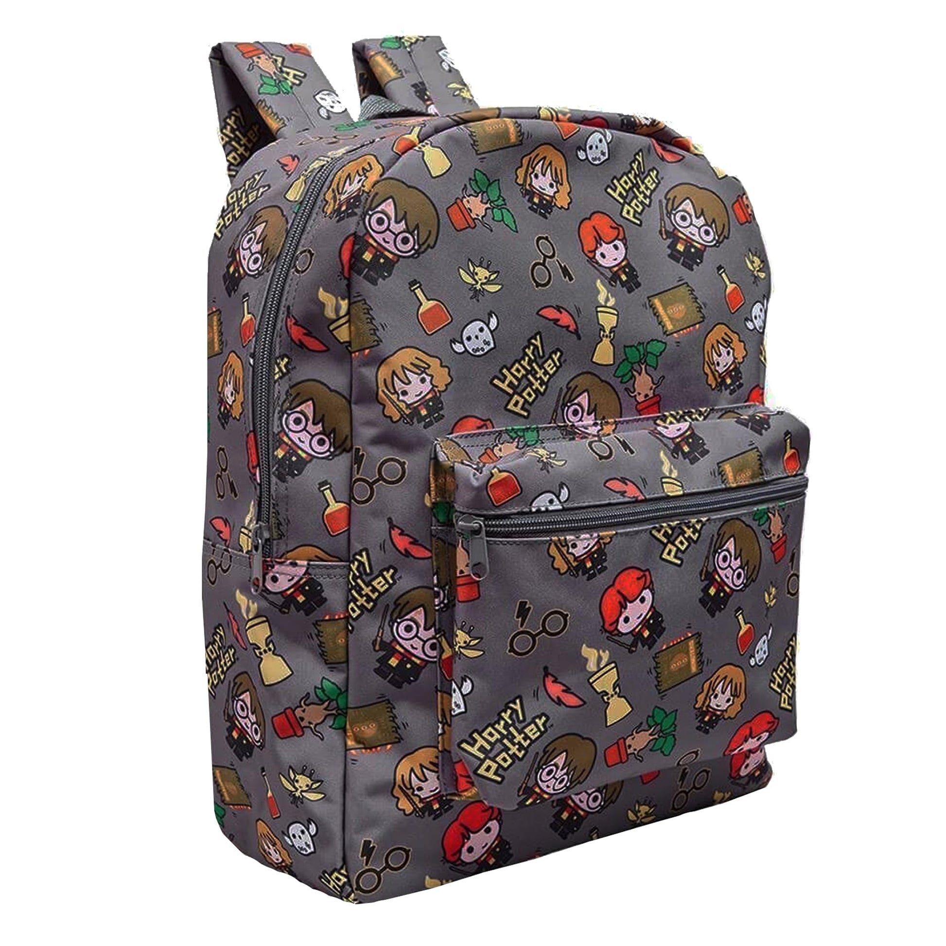 Harry Potter School Bag Backpack Girls Boys School Rucksack Chibi Character Print - My Little Legends