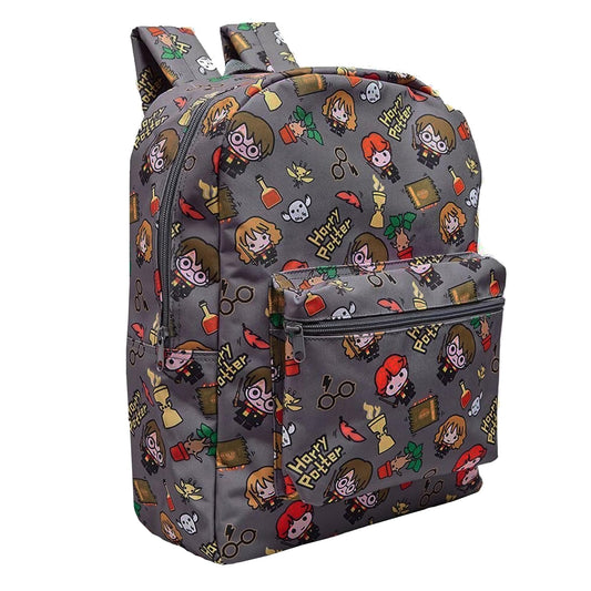 Harry Potter School Bag Backpack Girls Boys School Rucksack Chibi Character Print - My Little Legends