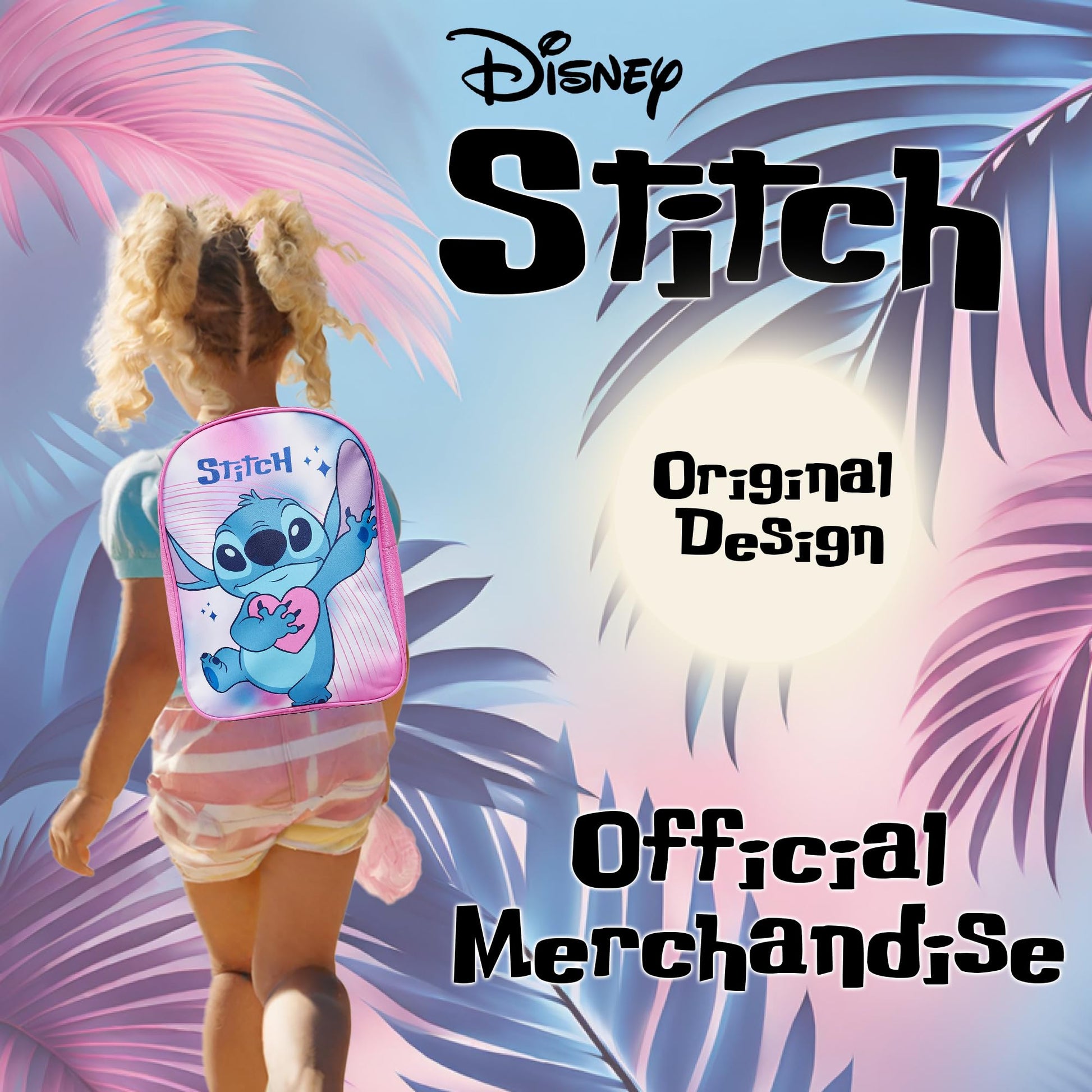 Stitch Tie Dye Backpack Backpacks Pink One Size - My Little Legends
