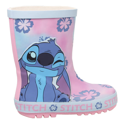Disney Stitch Kids Wellies Childrens Rubber Wellington Rain Boots Girls Snow Welly - My Little Legends
