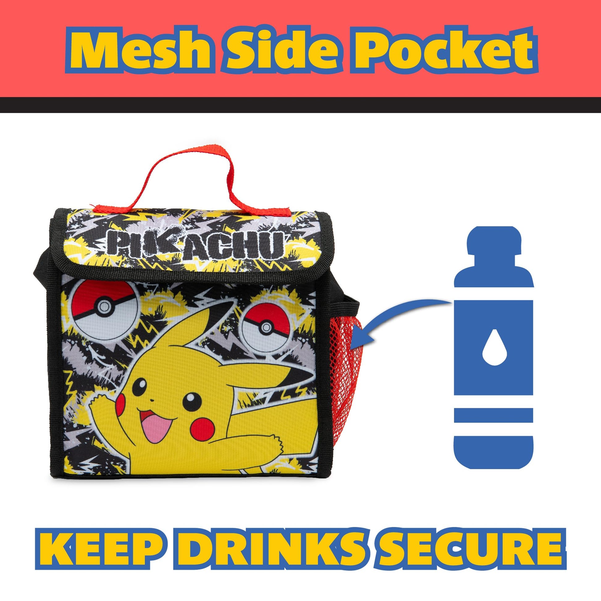 Pokémon Kids Lunch Bag Pikachu Boys & Girls Childrens Thermal Insulated School Nursery Lunchbag - My Little Legends