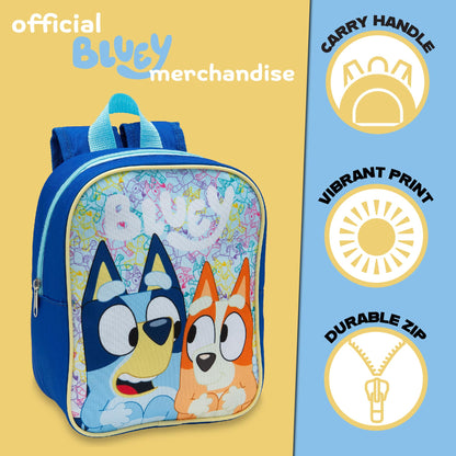 Bluey Kids Backpack Preschool Bag Toddlers Girls Boys Mini Nursery Rucksack - Ages 1-3 years - My Little Legends