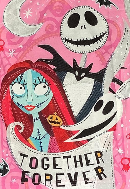 The Nightmare Before Christmas Girls Pyjamas Together Forever, 2 Piece Nightwear Set, Multicoloured Age 5-12 Years - My Little Legends