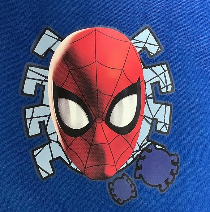 Marvel Spider-Man Boys The Amazing Spider-Man Pyjamas Character Nightwear, Blue/Red, Age 4-10 Years - My Little Legends