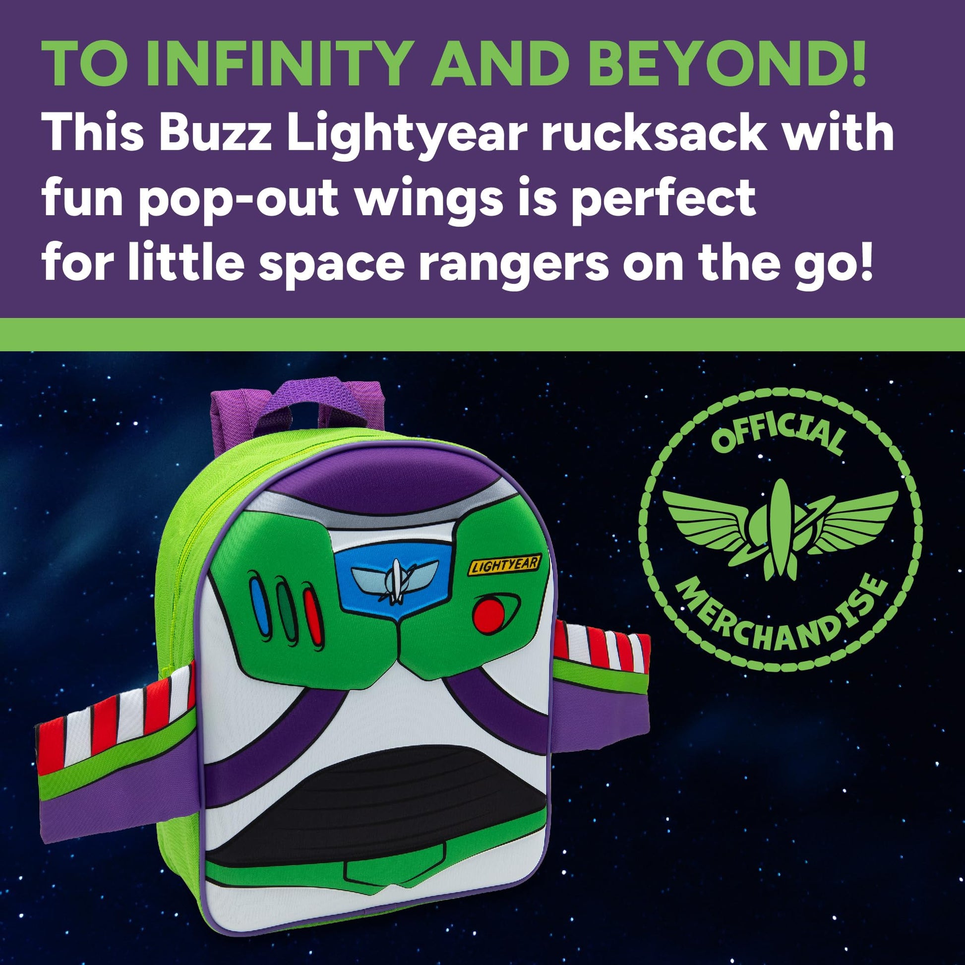 Disney Kids Backpack Toy Story Buzz Lightyear & Woody 3D Childrens School Bag Boys & Girls Rucksack - My Little Legends