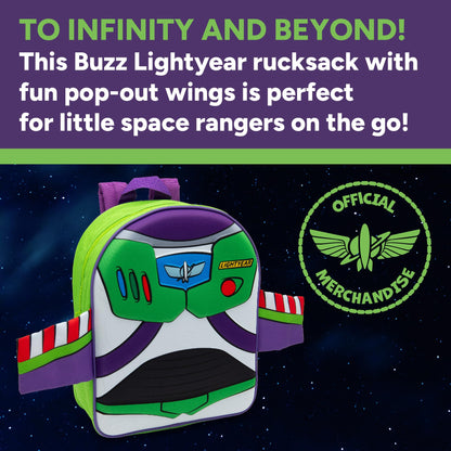 Disney Kids Backpack Toy Story Buzz Lightyear & Woody 3D Childrens School Bag Boys & Girls Rucksack - My Little Legends