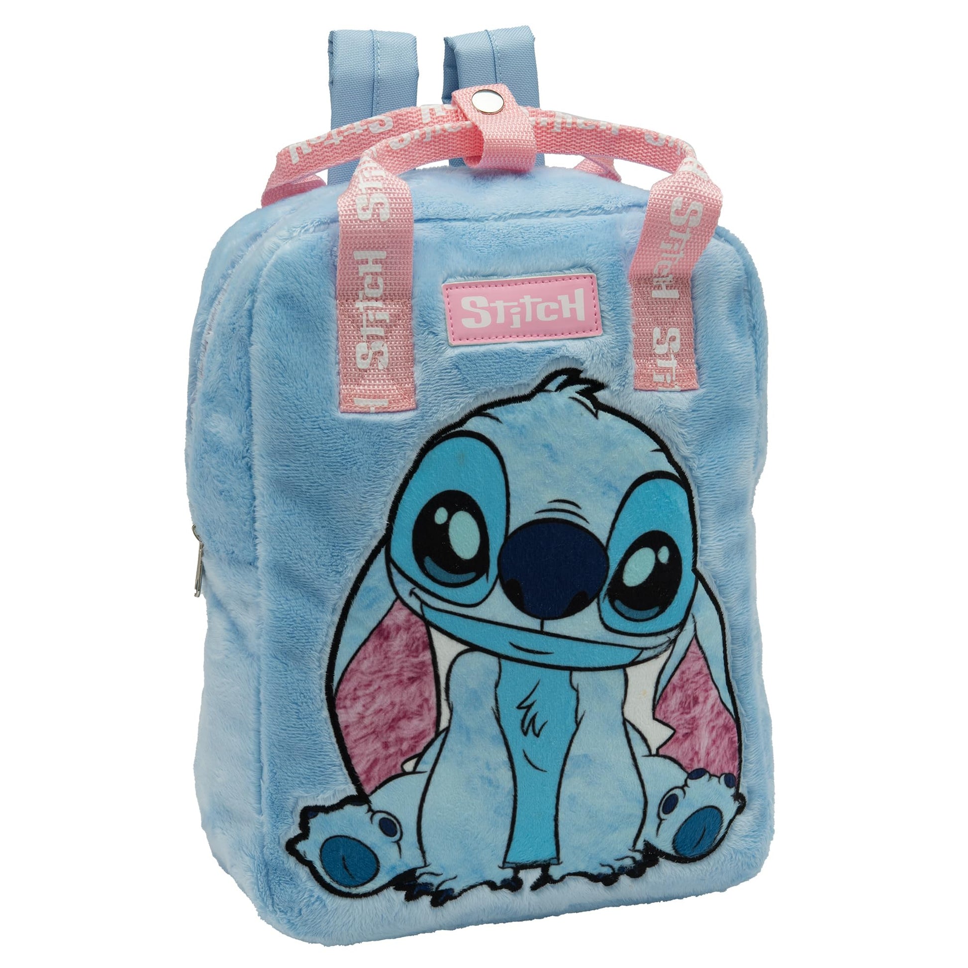 Disney Lilo and Stitch Girls Backpack Kids School Bag Childrens Faux Fur Rucksack - My Little Legends