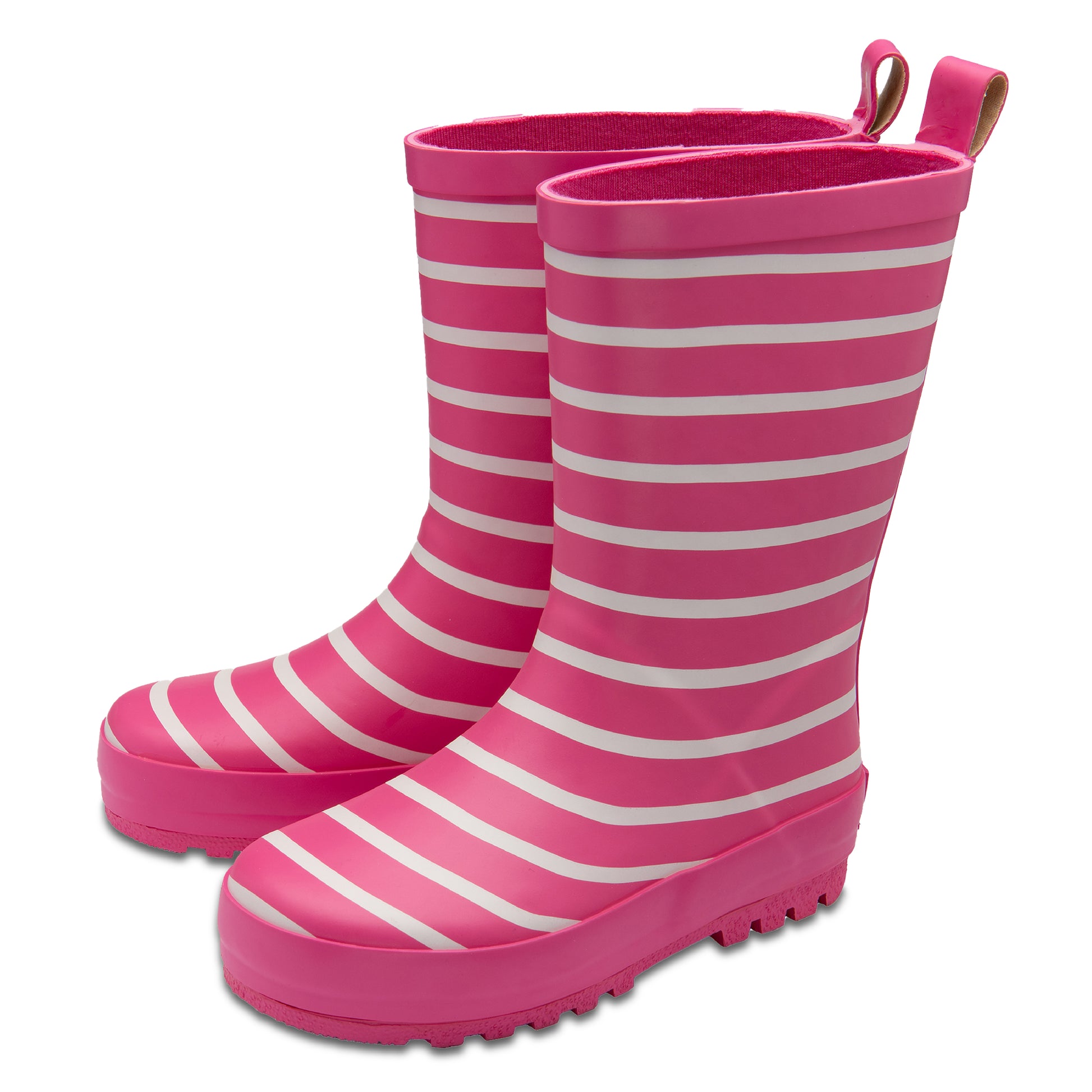 NorthSole Kids Wellies Striped Rubber Wellington Boots Boys & Girls Childrens Welly Sizes 9-2 - My Little Legends