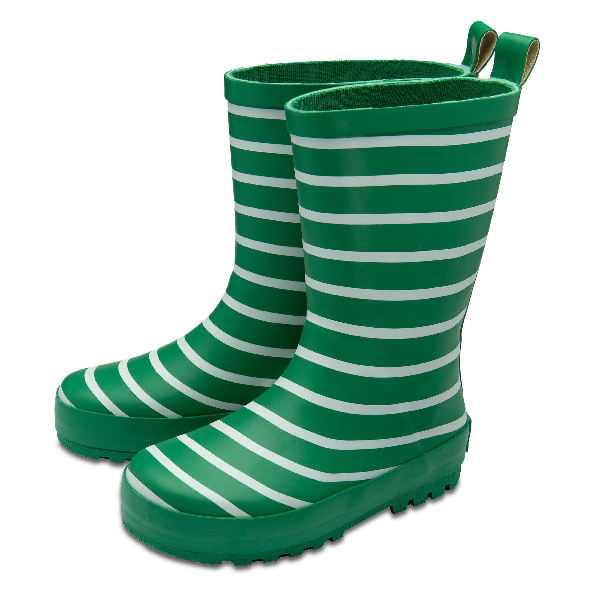 NorthSole Kids Wellies Striped Rubber Wellington Boots Boys & Girls Childrens Welly Sizes 9-2 - My Little Legends