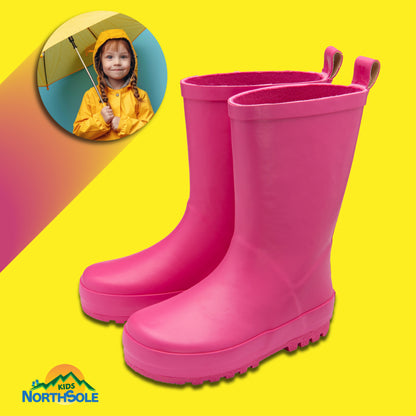 NorthSole Kids Wellies Boys & Girls Rubber Wellington Boots Childrens Welly Sizes 9-2 - My Little Legends