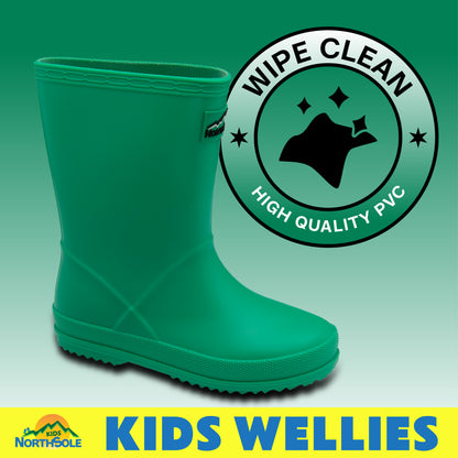 NorthSole Kids Wellies Boys & Girls Wellington Boots Childrens Toddler Welly Sizes 6-2 - My Little Legends
