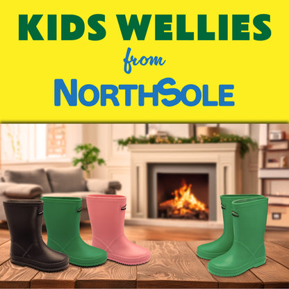 NorthSole Kids Wellies Boys & Girls Wellington Boots Childrens Toddler Welly Sizes 6-2 - My Little Legends