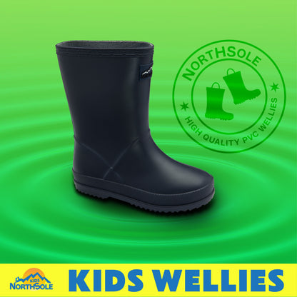 NorthSole Kids Wellies Boys & Girls Wellington Boots Childrens Toddler Welly Sizes 6-2 - My Little Legends