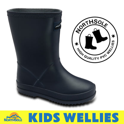 NorthSole Kids Wellies Boys & Girls Wellington Boots Childrens Toddler Welly Sizes 6-2 - My Little Legends