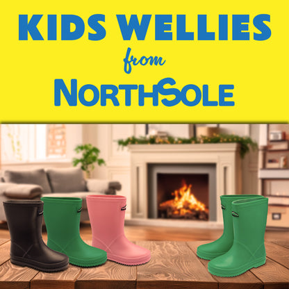 NorthSole Kids Wellies Boys & Girls Wellington Boots Childrens Toddler Welly Sizes 6-2 - My Little Legends