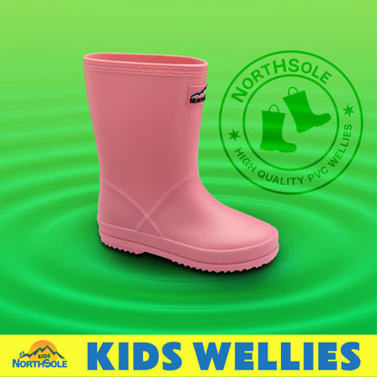 NorthSole Kids Wellies Boys & Girls Wellington Boots Childrens Toddler Welly Sizes 6-2 - My Little Legends