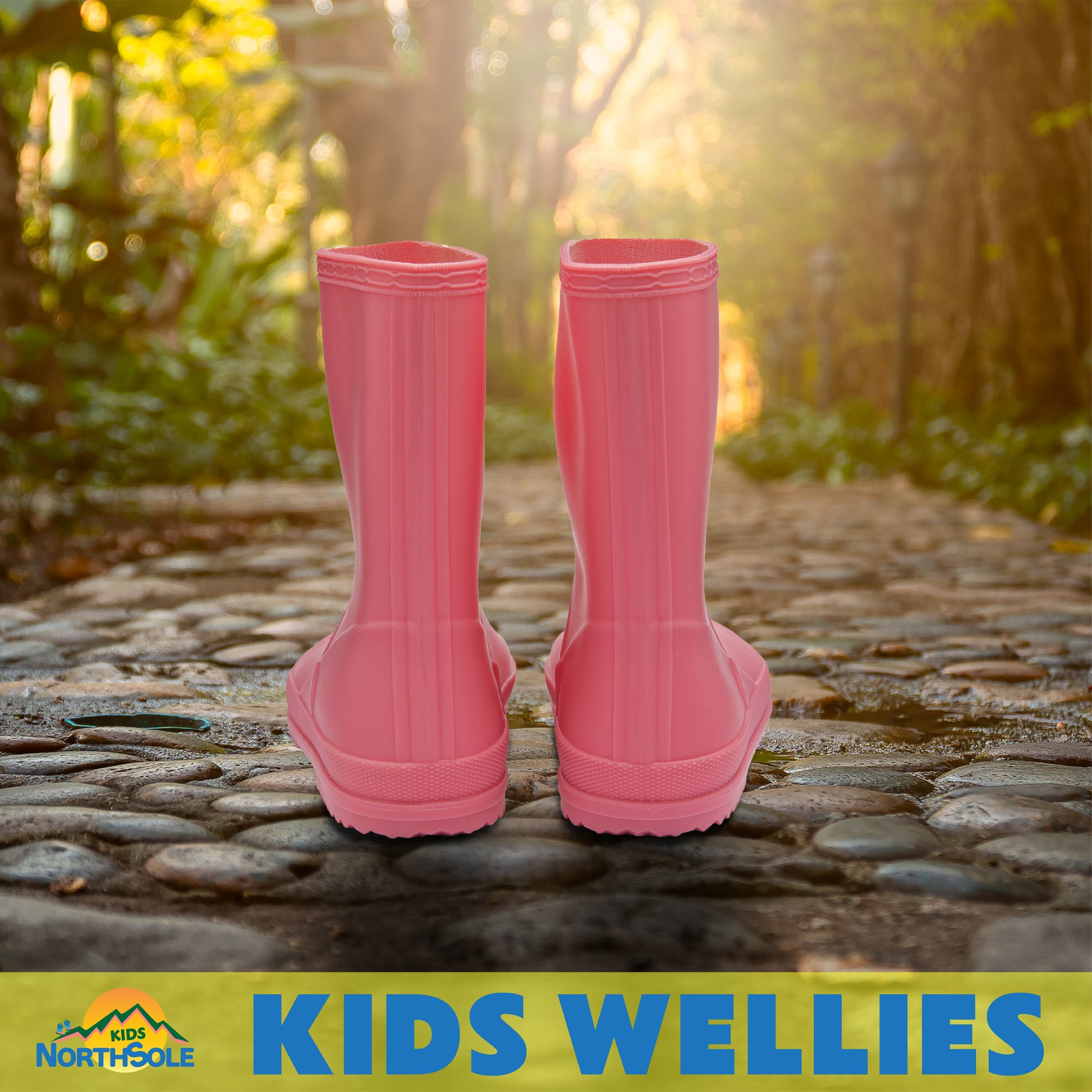 NorthSole Kids Wellies Boys & Girls Wellington Boots Childrens Toddler Welly Sizes 6-2 - My Little Legends