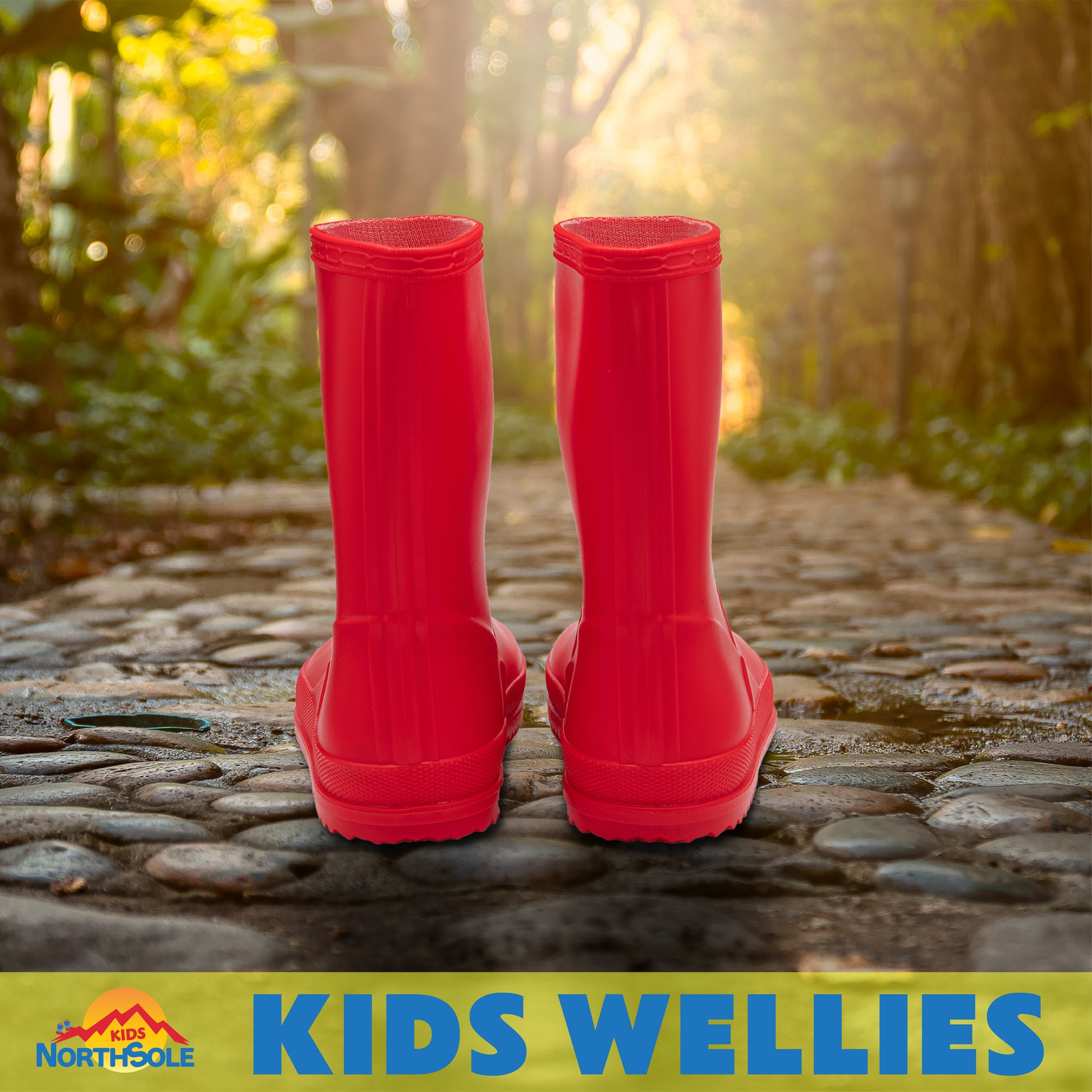 NorthSole Kids Wellies Boys & Girls Wellington Boots Childrens Toddler Welly Sizes 6-2 - My Little Legends