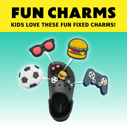 NorthSole Boys Clogs Childrens Sandals with Removable Charms Kids Beach Pool Shoes - My Little Legends