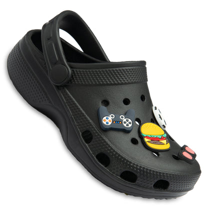 NorthSole Boys Clogs Childrens Sandals with Removable Charms Kids Beach Pool Shoes - My Little Legends