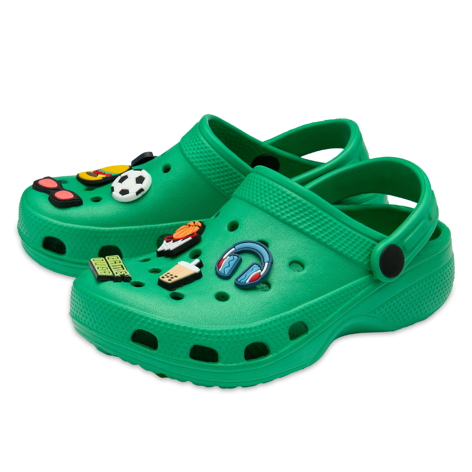 NorthSole Boys Clogs Childrens Sandals with Removable Charms Kids Beach Pool Shoes - My Little Legends