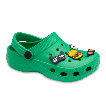 NorthSole Boys Clogs Childrens Sandals with Removable Charms Kids Beach Pool Shoes - My Little Legends