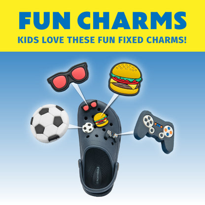 NorthSole Boys Clogs Childrens Sandals with Removable Charms Kids Beach Pool Shoes - My Little Legends