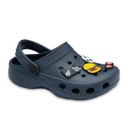 NorthSole Boys Clogs Childrens Sandals with Removable Charms Kids Beach Pool Shoes - My Little Legends