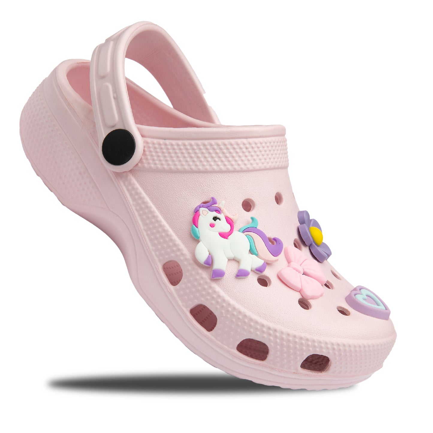 NorthSole Girls Clogs Childrens Sandals with Removable Charms Kids Beach Pool Shoes - My Little Legends