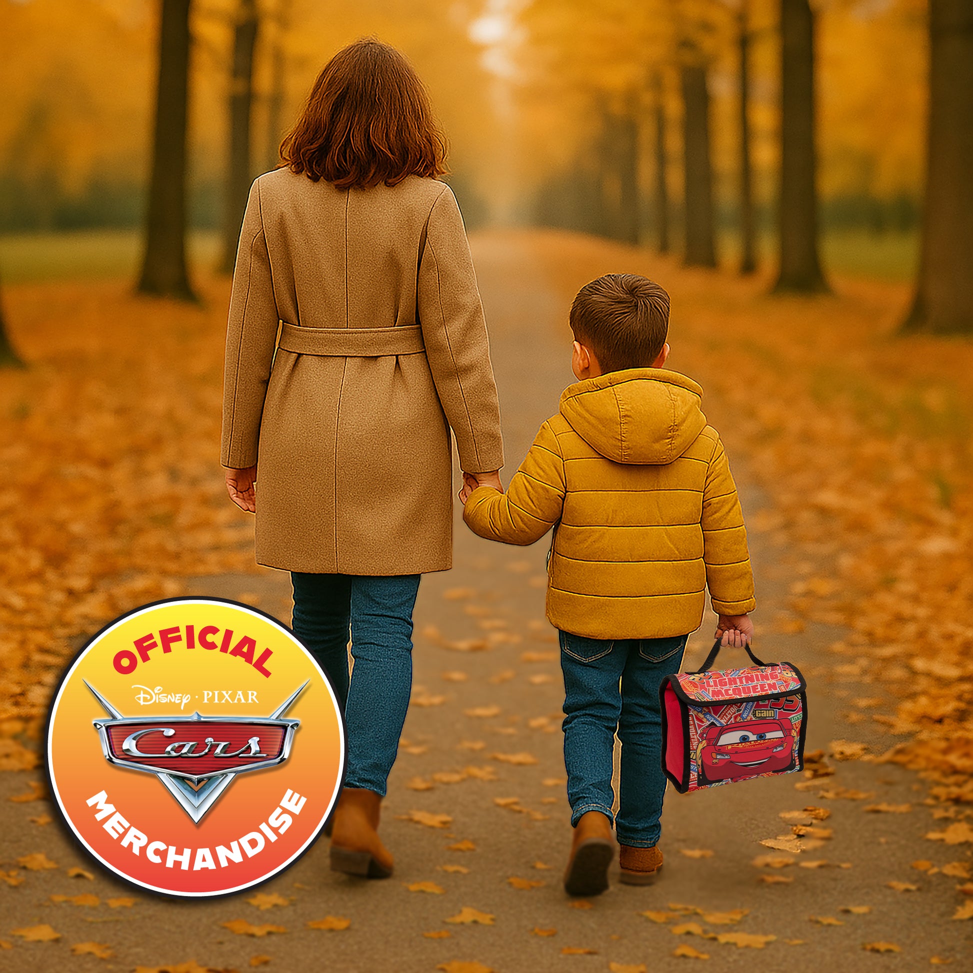 Disney Cars Kids Lunch Bag Lightning McQueen Boys Childrens Thermal Insulated School Nursery Lunchbag - My Little Legends