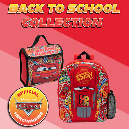 Disney Cars Kids Lunch Bag Lightning McQueen Boys Childrens Thermal Insulated School Nursery Lunchbag - My Little Legends