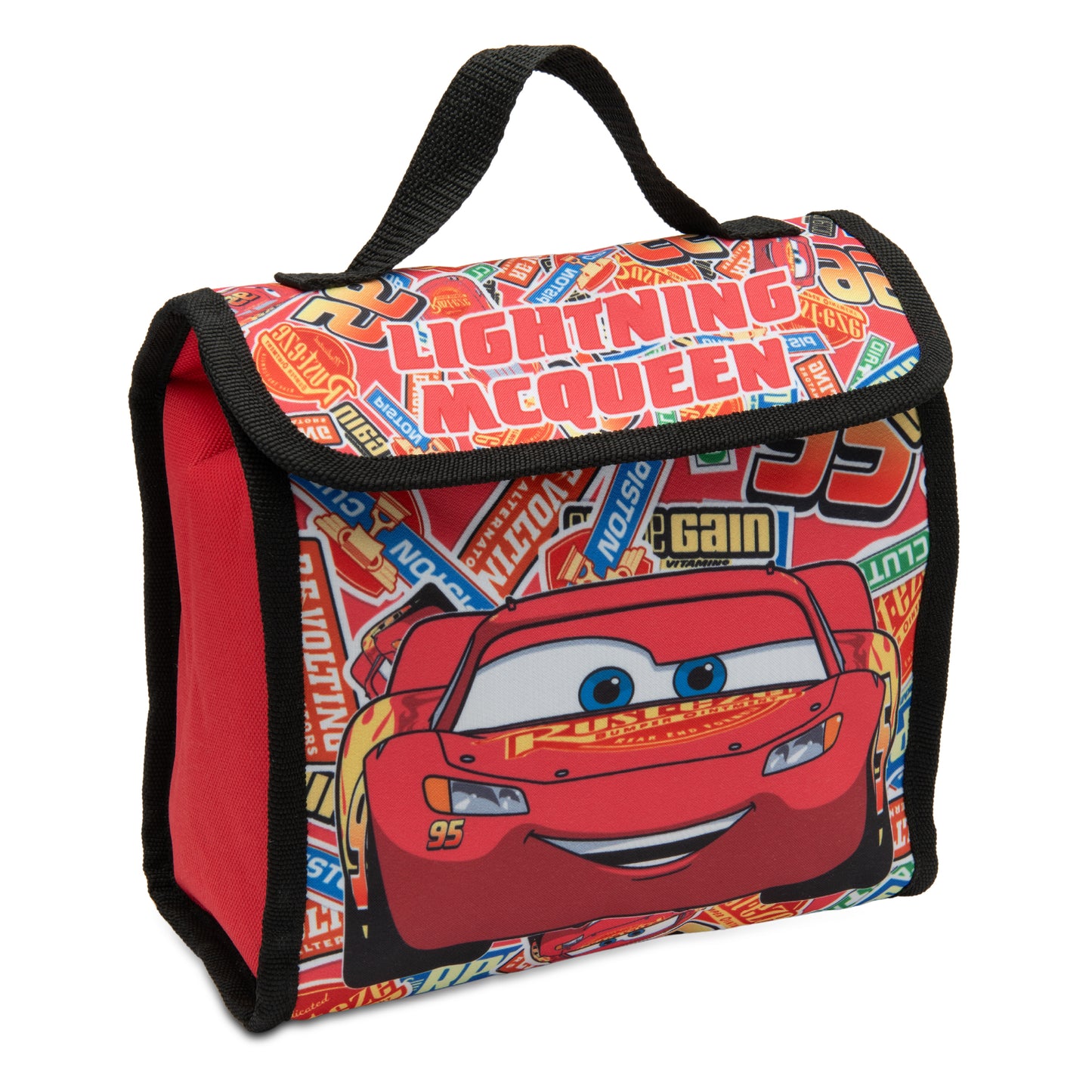 Disney Cars Kids Lunch Bag Lightning McQueen Boys Childrens Thermal Insulated School Nursery Lunchbag - My Little Legends