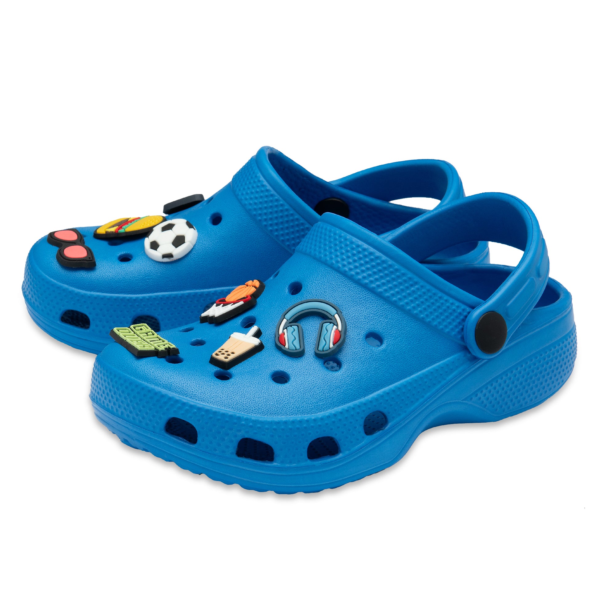 NorthSole Boys Clogs Childrens Sandals with Removable Charms Kids Beach Pool Shoes - My Little Legends