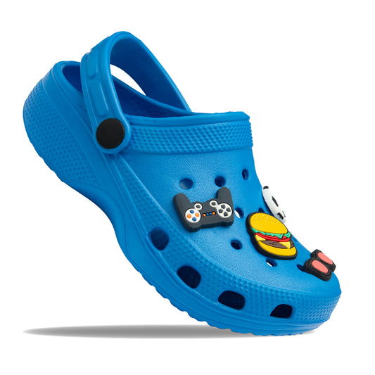 NorthSole Boys Clogs Childrens Sandals with Removable Charms Kids Beach Pool Shoes - My Little Legends