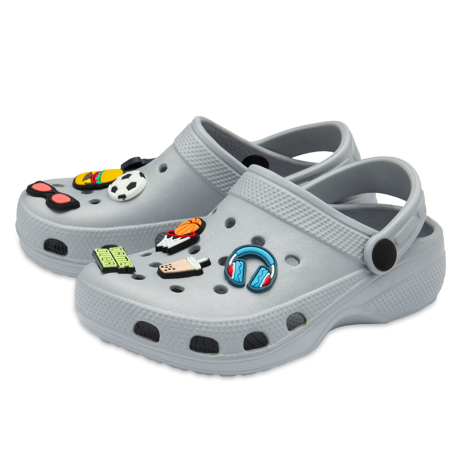 NorthSole Boys Clogs Childrens Sandals with Removable Charms Kids Beach Pool Shoes - My Little Legends