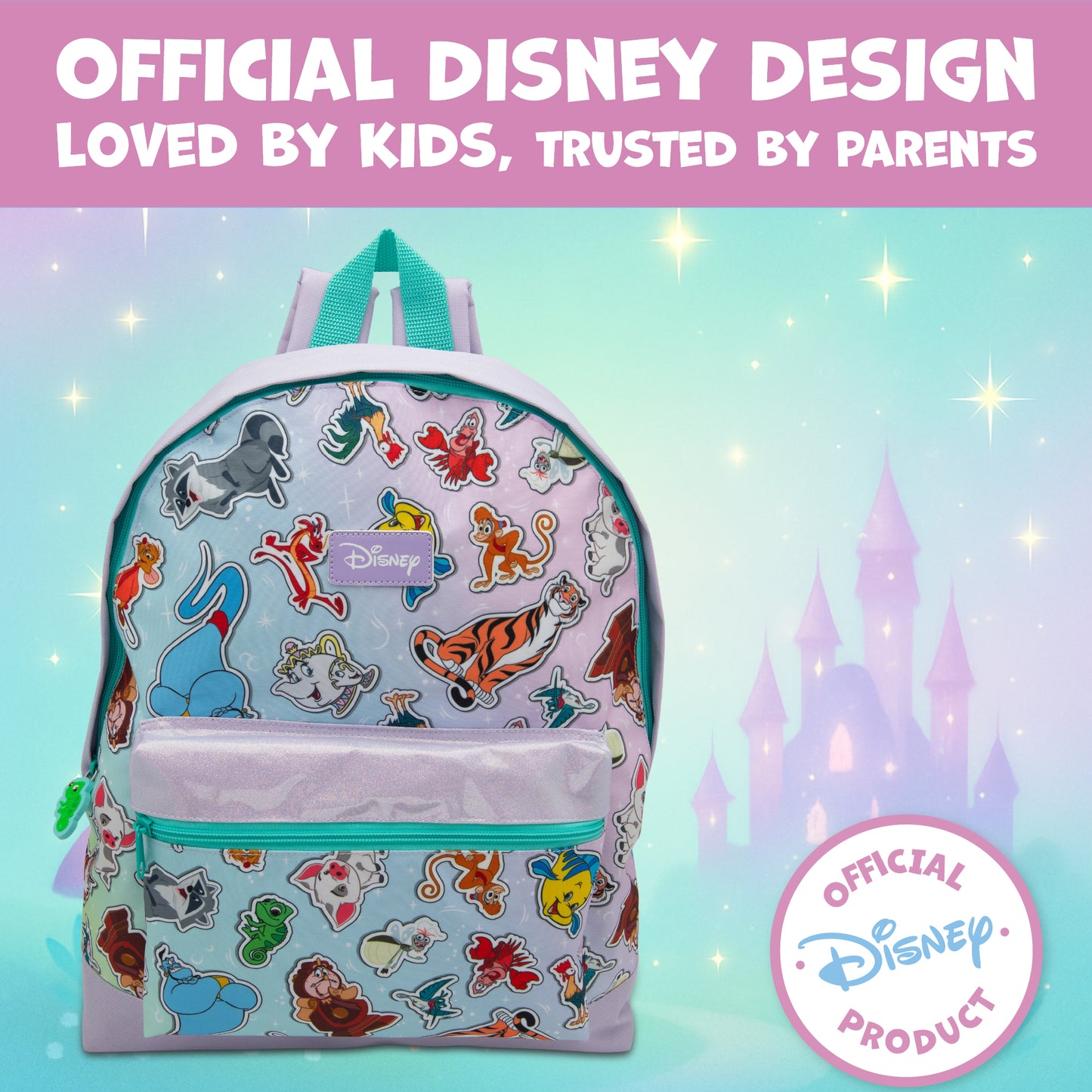 Disney Girls Backpack Kids School Bag Nursery Children’s Rucksack Lunch Book Bag Featuring Sidekick Characters - My Little Legends