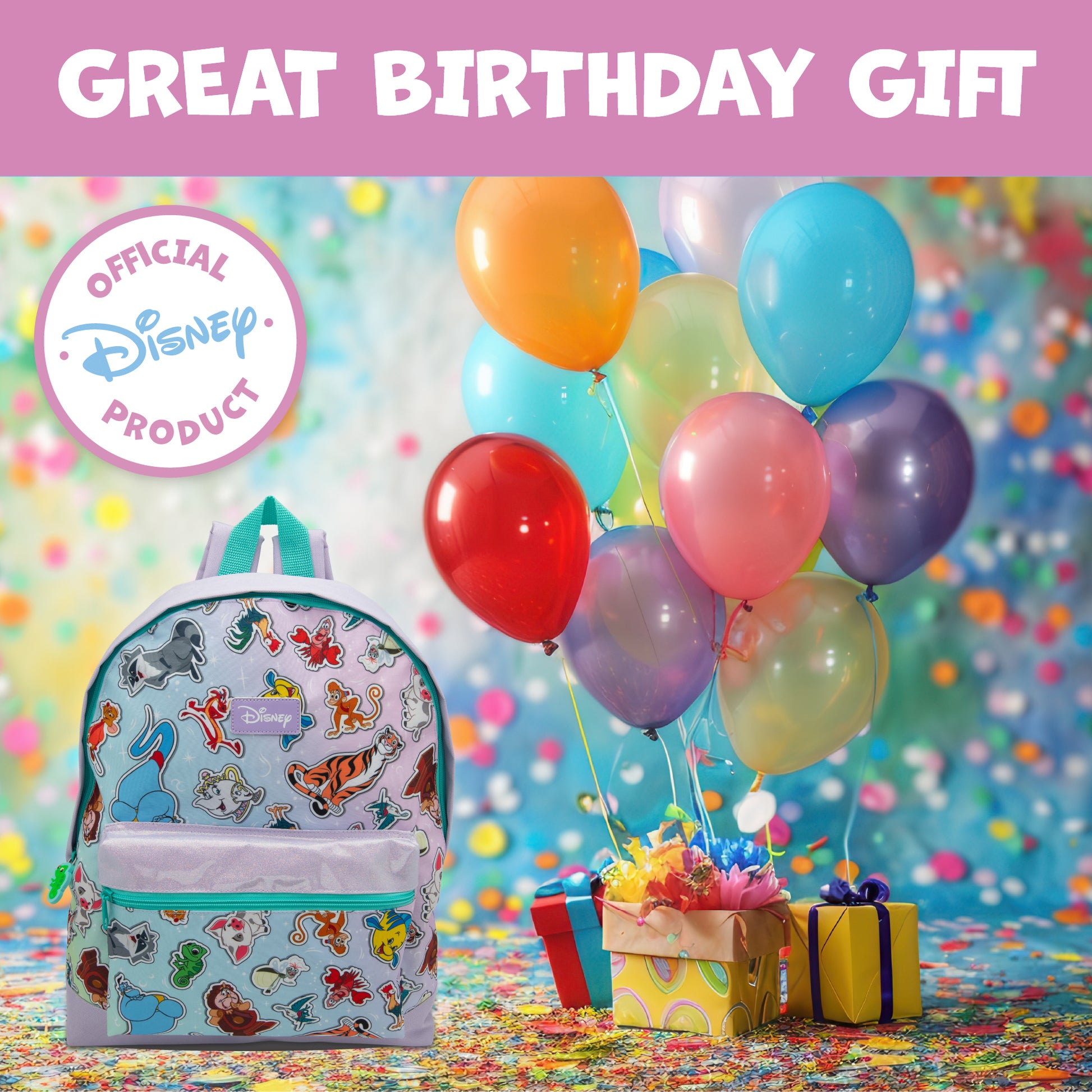 Disney Girls Backpack Kids School Bag Nursery Children’s Rucksack Lunch Book Bag Featuring Sidekick Characters - My Little Legends