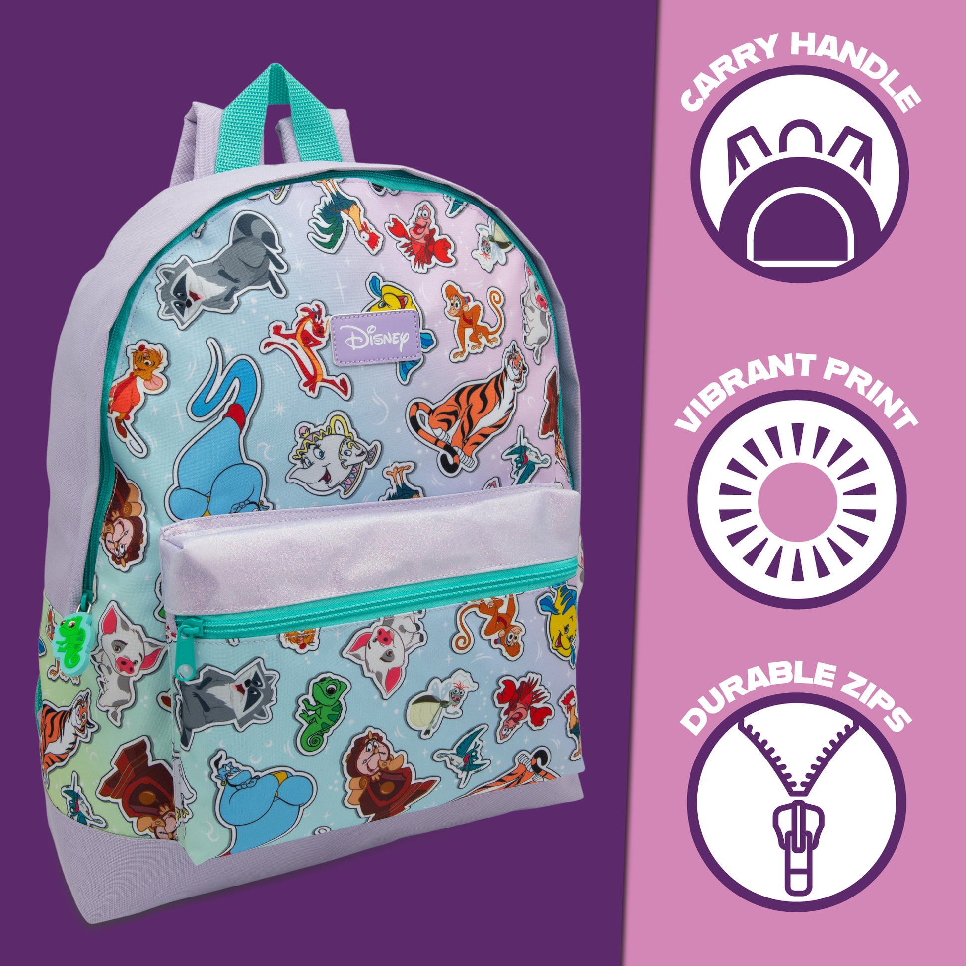 Disney Girls Backpack Kids School Bag Nursery Children’s Rucksack Lunch Book Bag Featuring Sidekick Characters - My Little Legends