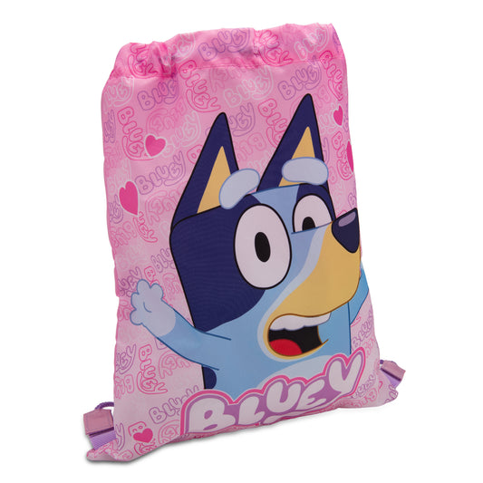 Bluey Drawstring Bag Kids PE Kit Gym Swim Sack Boys & Girls Childrens School Trainer School Backpack - My Little Legends