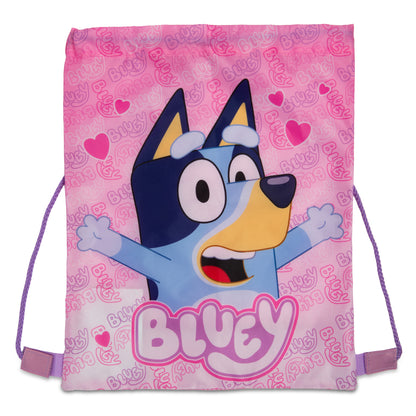 Bluey Drawstring Bag Kids PE Kit Gym Swim Sack Boys & Girls Childrens School Trainer School Backpack - My Little Legends