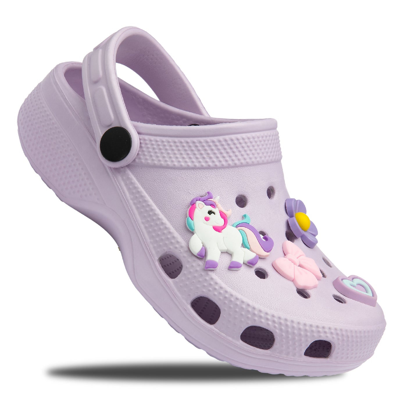 NorthSole Girls Clogs Childrens Sandals with Removable Charms Kids Beach Pool Shoes - My Little Legends