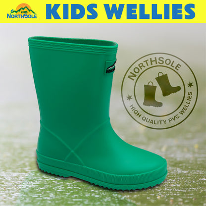 NorthSole Kids Wellies Boys & Girls Wellington Boots Childrens Toddler Welly Sizes 6-2 - My Little Legends