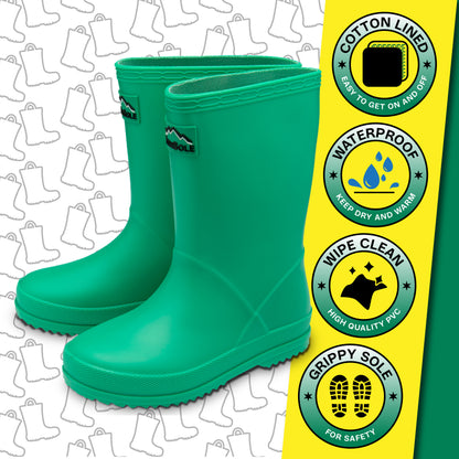 NorthSole Kids Wellies Boys & Girls Wellington Boots Childrens Toddler Welly Sizes 6-2 - My Little Legends