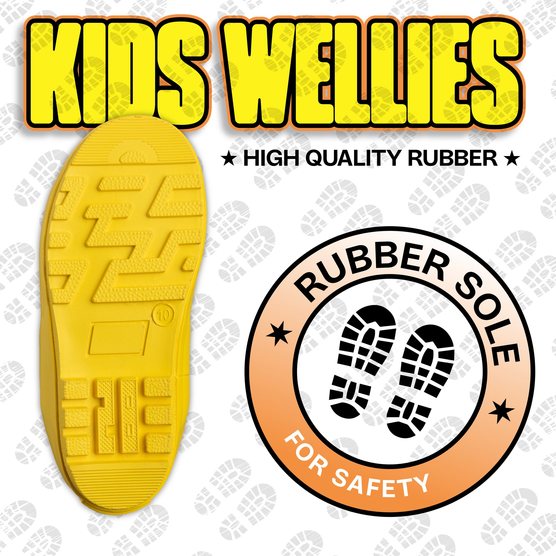 NorthSole Kids Wellies Boys & Girls Rubber Wellington Boots Childrens Welly Sizes 9-2 - My Little Legends