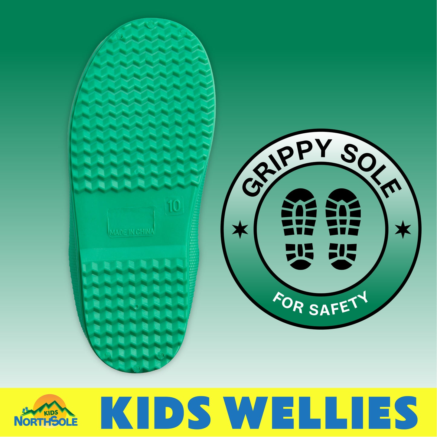 NorthSole Kids Wellies Boys & Girls Wellington Boots Childrens Toddler Welly Sizes 6-2 - My Little Legends