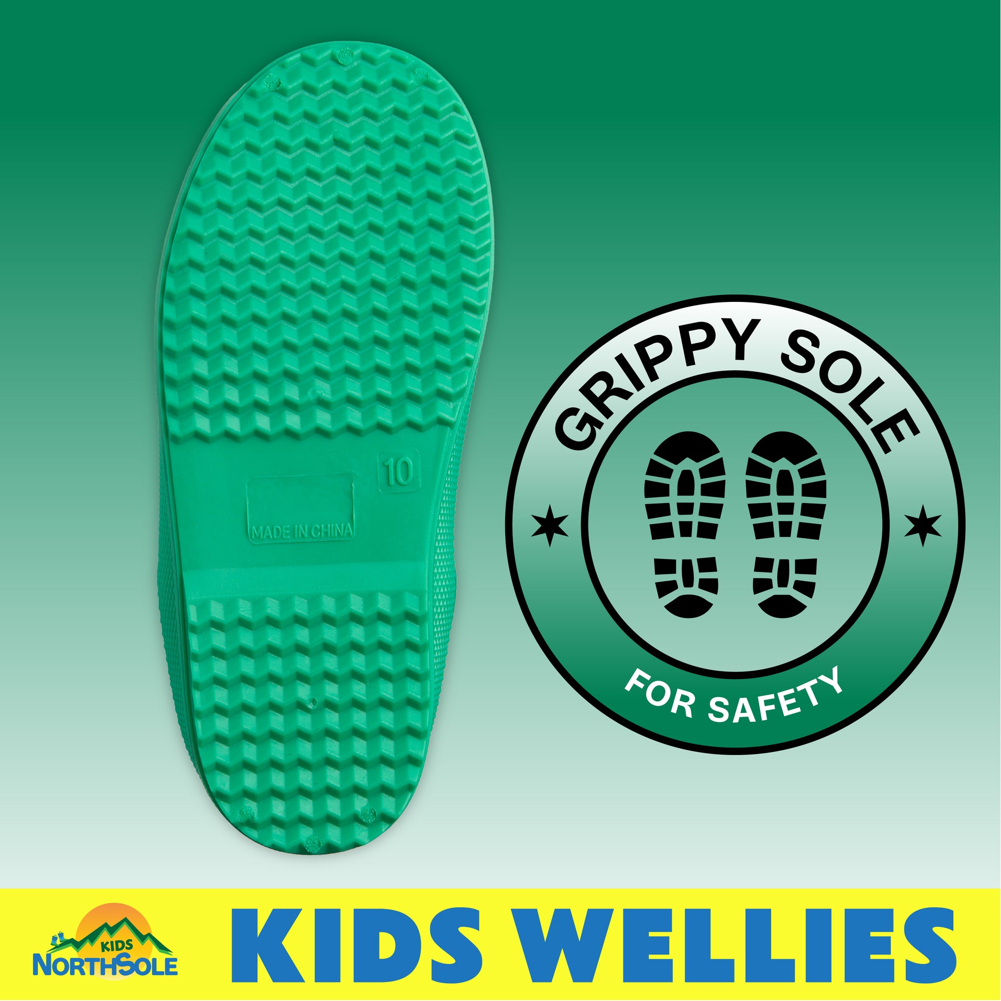 NorthSole Kids Wellies Boys & Girls Wellington Boots Childrens Toddler Welly Sizes 6-2 - My Little Legends